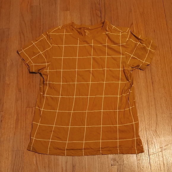 Target Yellow Square Line Casual T-Shirt Men's M - Picture 1 of 3
